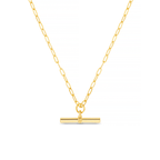 Chunky T-Bar Mid Length Necklace