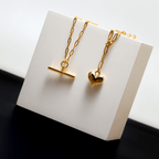 Chunky T-Bar Mid Length Necklace
