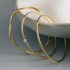 Fine Crystal Wave Wrist Stacking Set