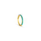 Fine Turquoise Clicker Hoop Earring