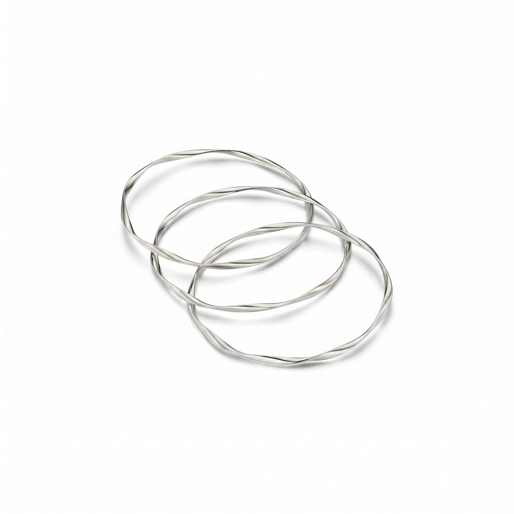 Ribbon Interlocking Bangles