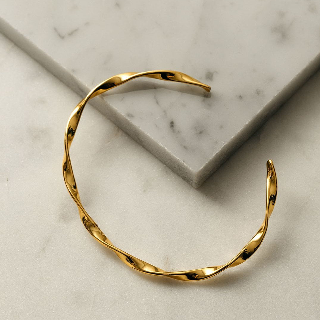Ribbon Twist Bangle