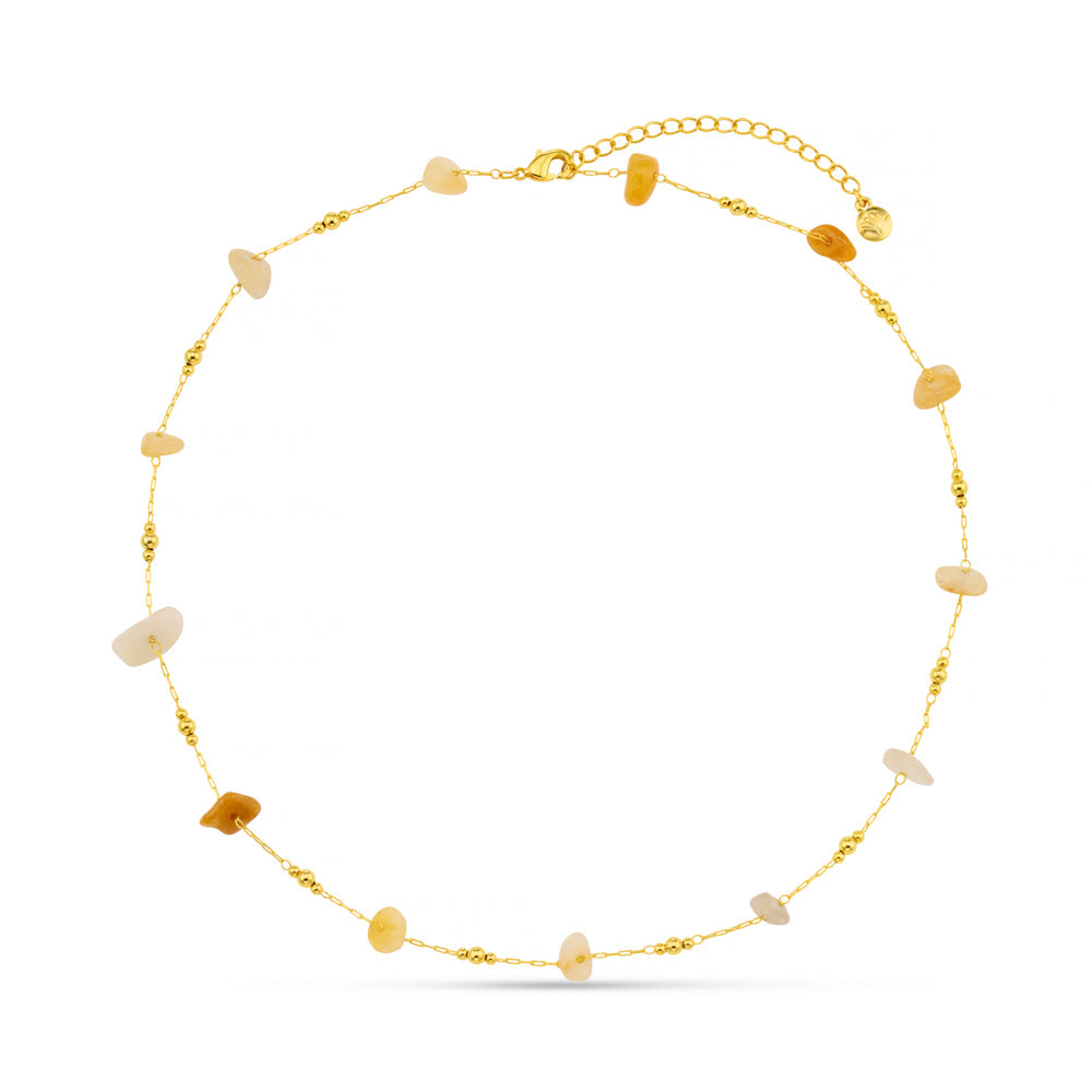 Warm Chip Bead Necklace