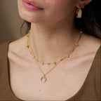 Warm Chip Bead Necklace