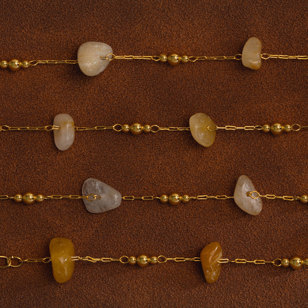 Warm Chip Bead Necklace