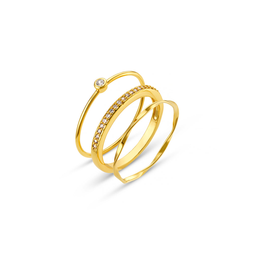Wave_Ring_Stacking Set